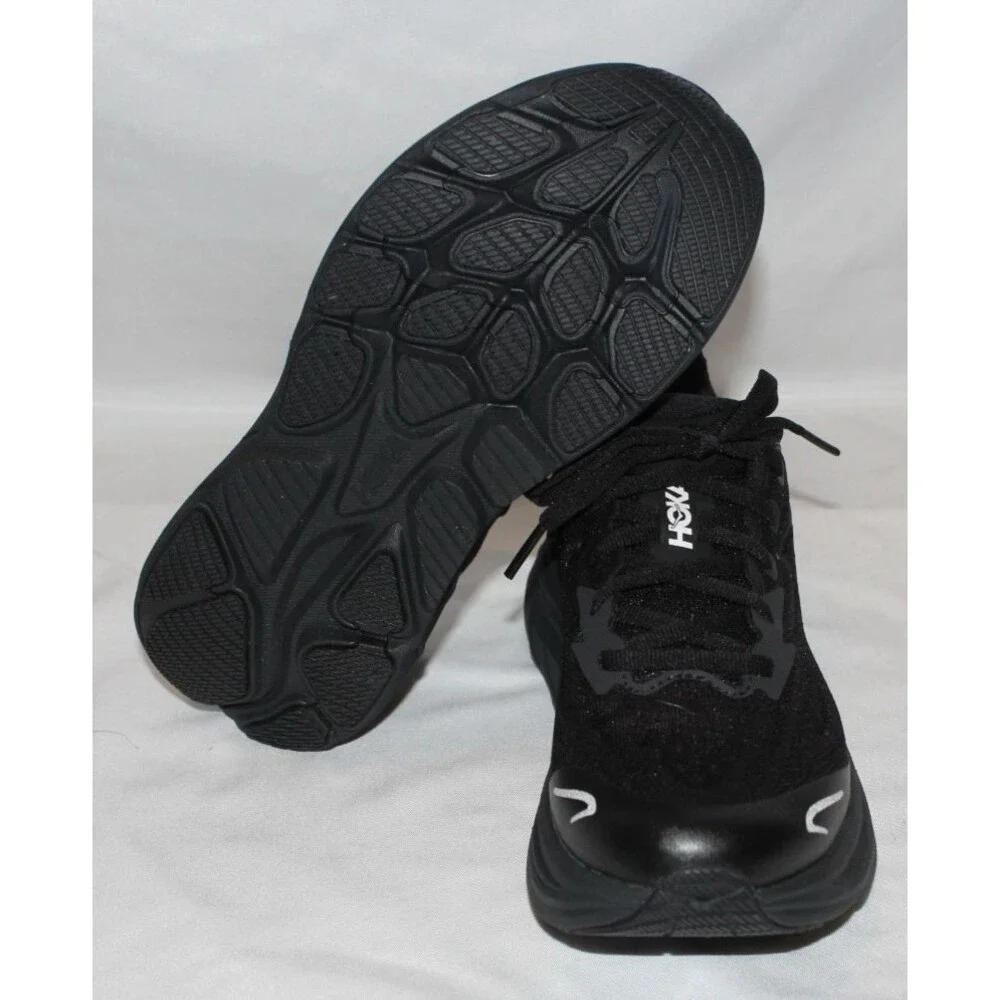 HOKA Y‎ Clifton 10 Big Kids Youth BBLC BLACK NIB